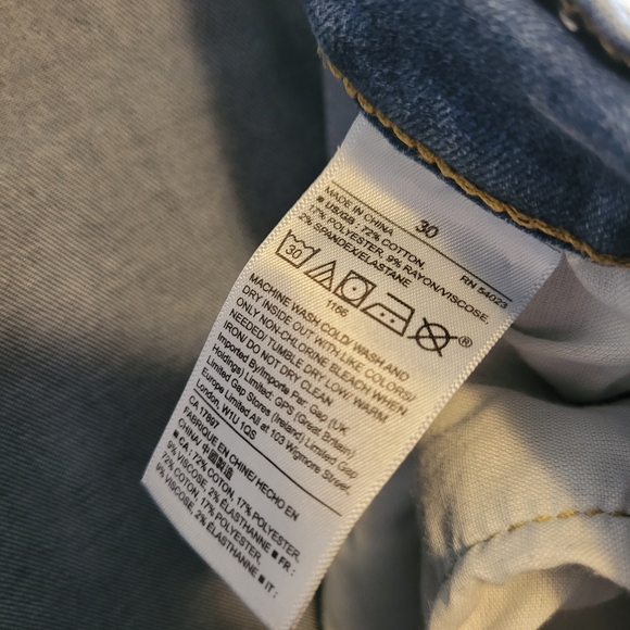 💎5/20 GAP Girlfriend Jeans Size 30 Relaxed Fit - Picture 4 of 4